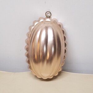 Copper Tone Aluminum Jello Mold Wall Hanging